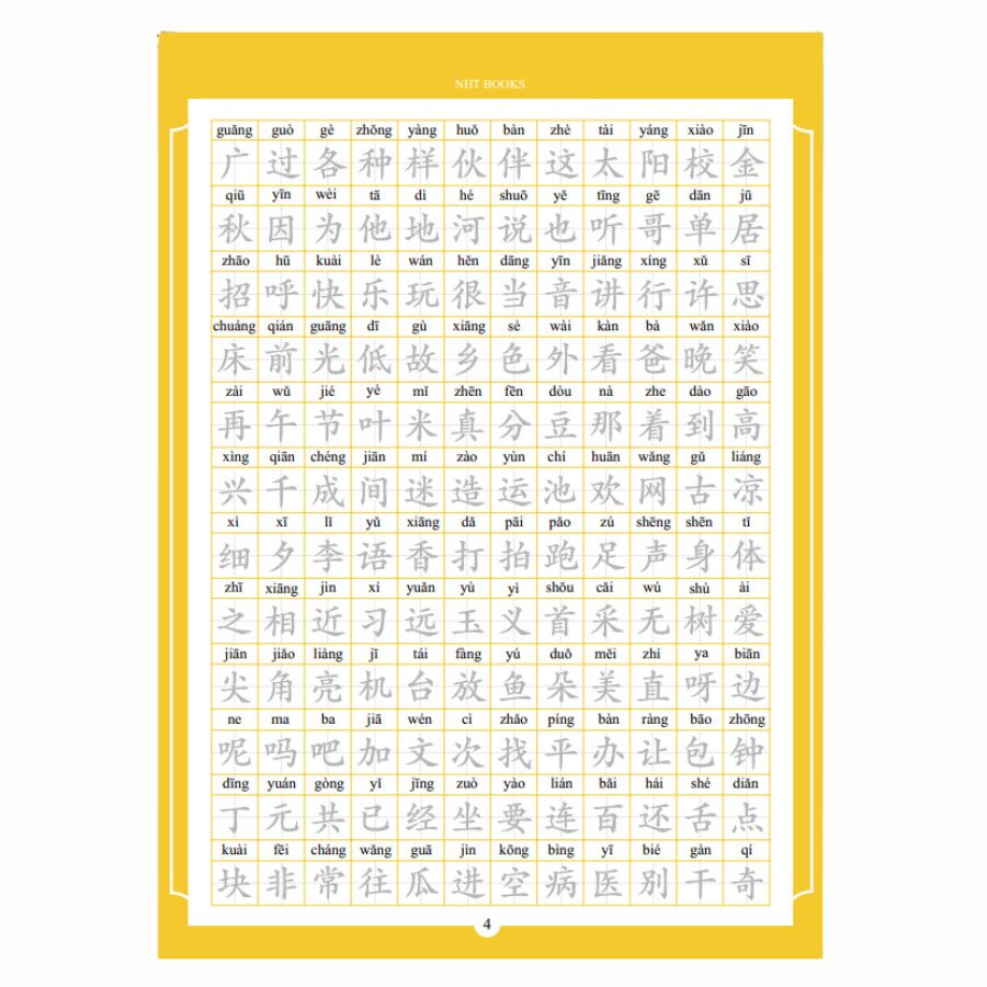 Trọn bộ Vở Bí Kíp Luyện Viết Chữ Hán Thần Tốc In Chìm NHT Books +1 bút 10 ngòi