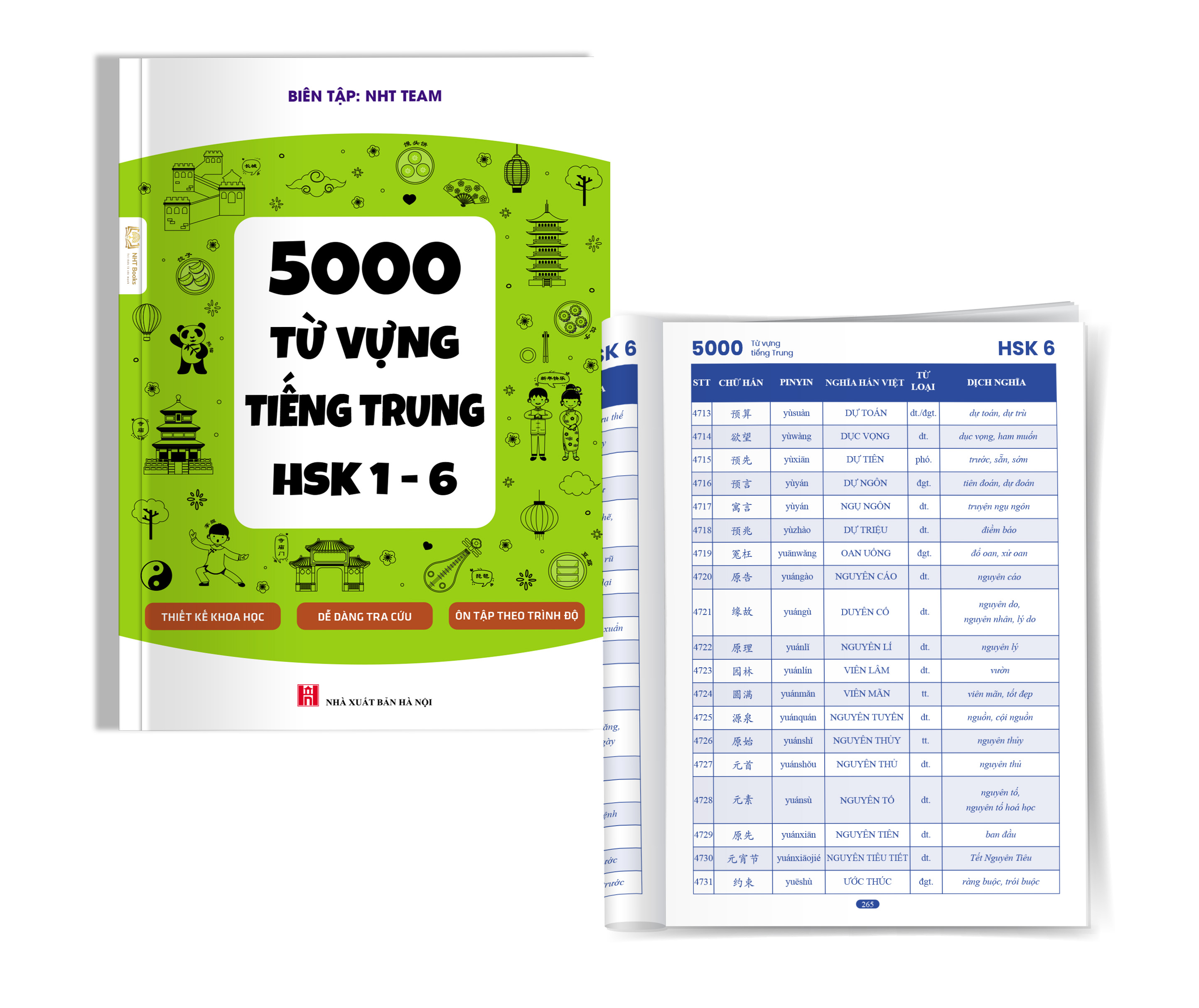 Sách 5000 Từ Vựng Tiếng Trung HSK 1 – 6 NHT Books