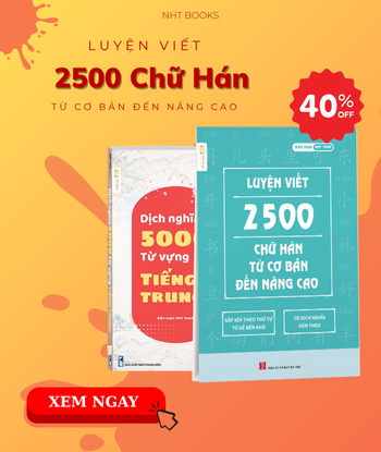 Luyện viết 2500 chữ Hán