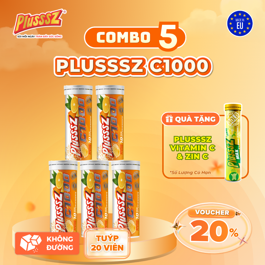 COMBO 5 TUÝP PLUSSSZ VITAMIN C1000