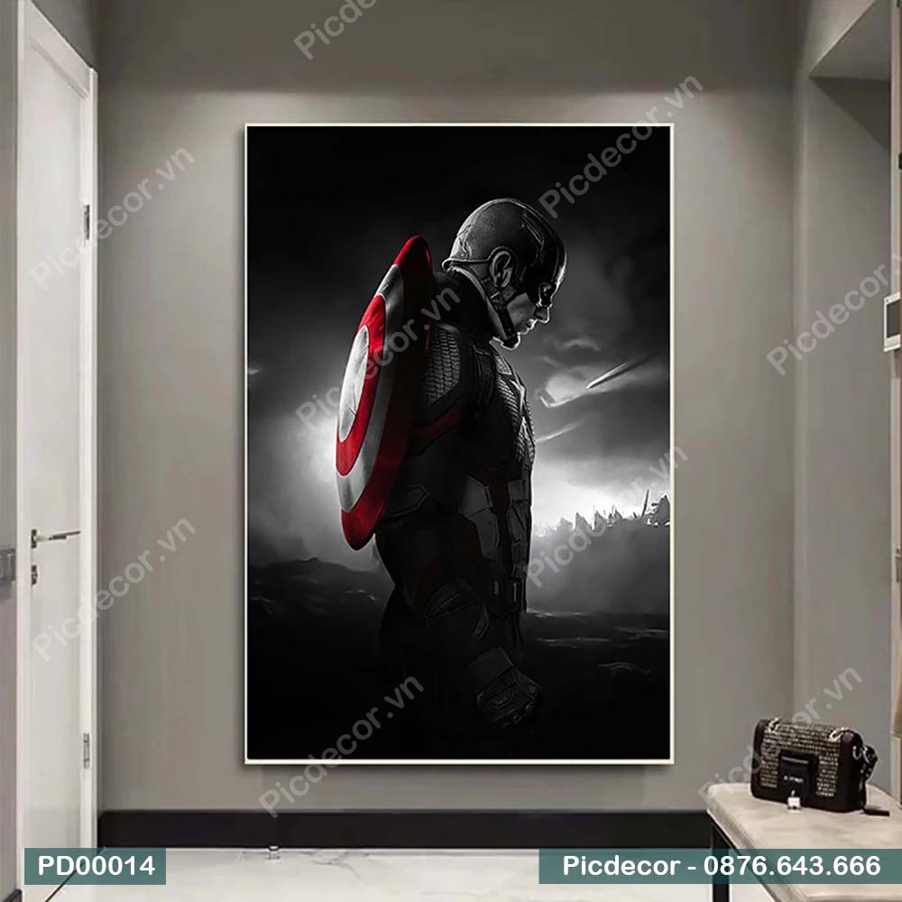 Tranh Đội Trưởng Mỹ Treo Tường