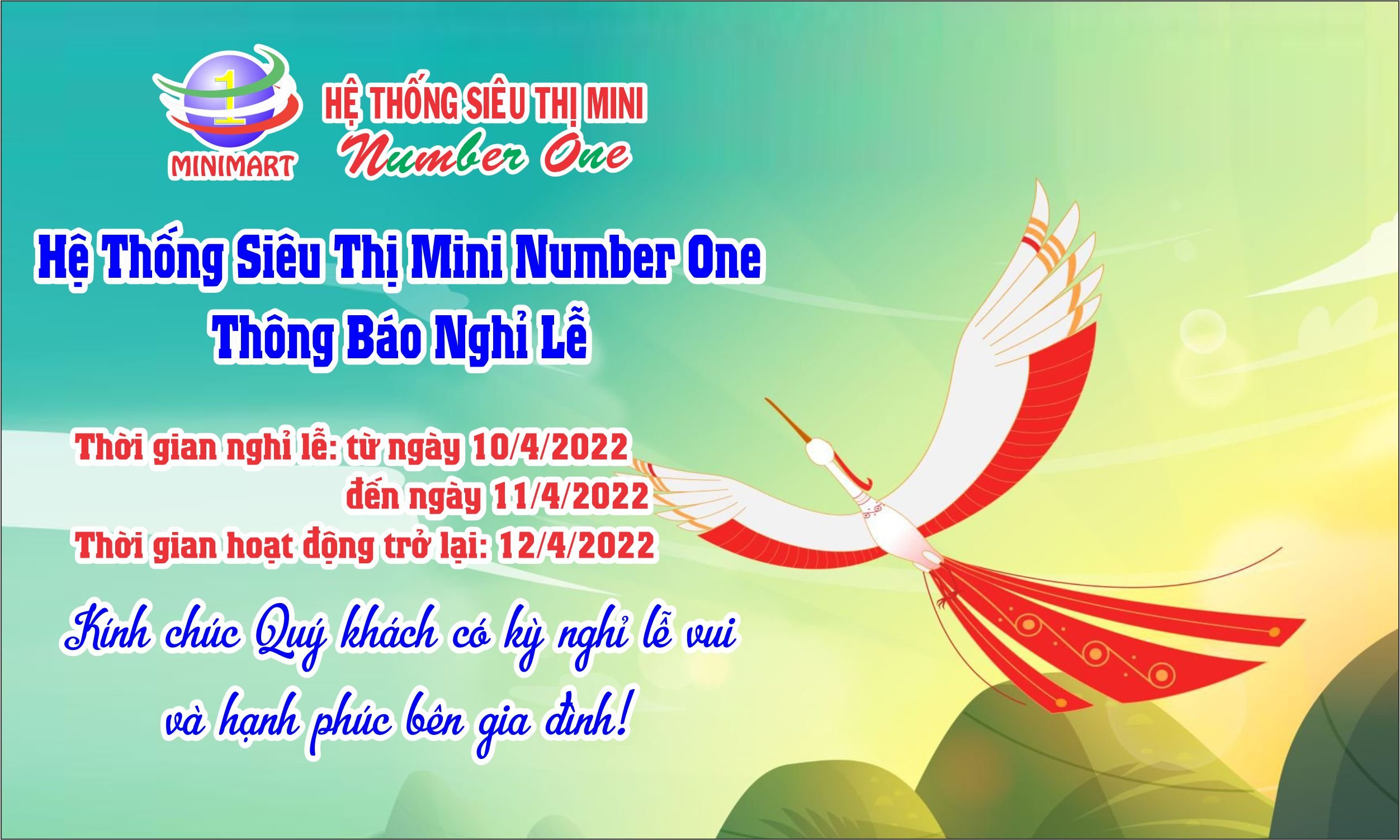 Thông báo nghỉ lễ Giỗ Tổ Hùng Vương