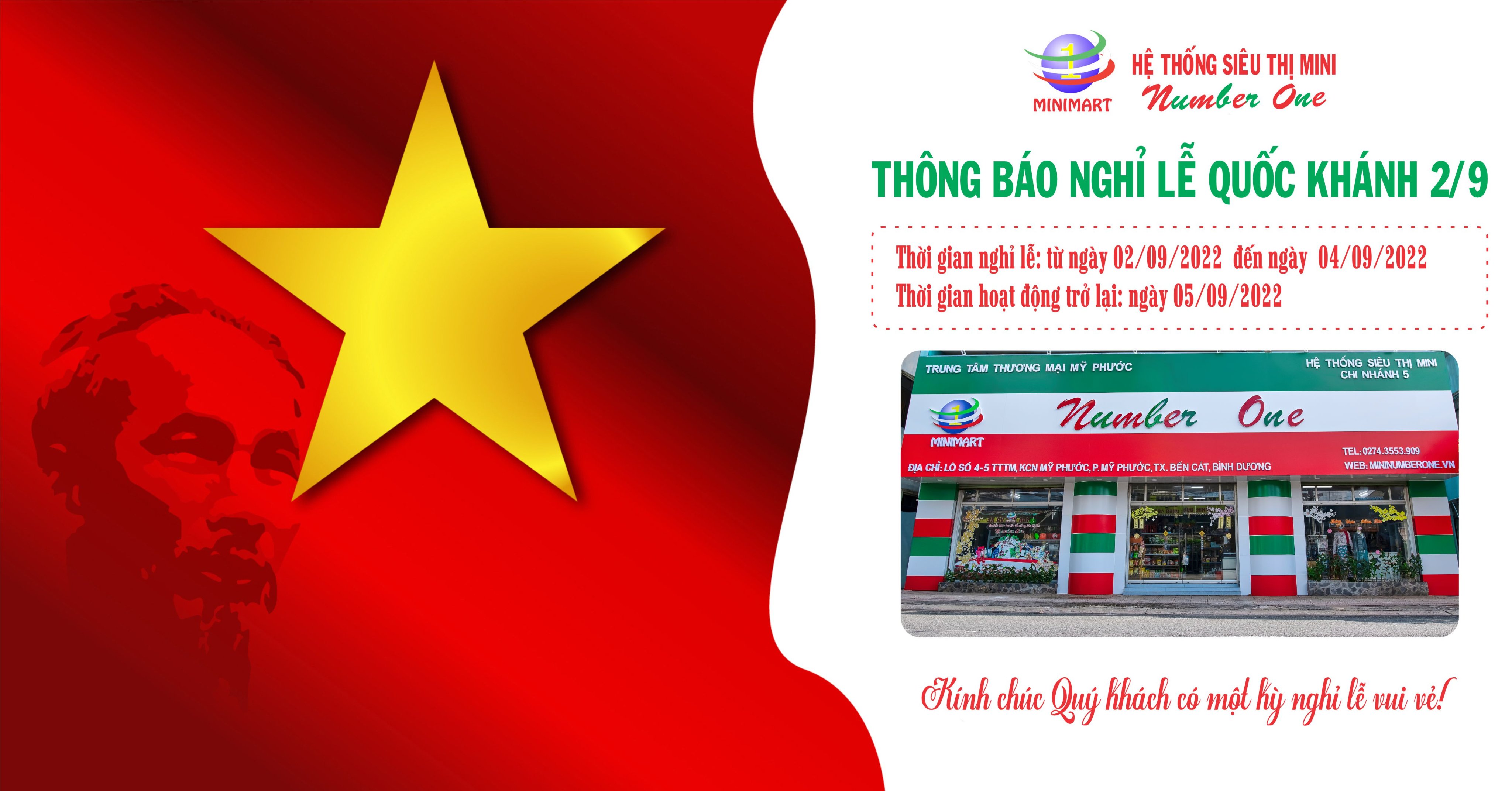 THÔNG BÁO NGHỈ LỄ QUỐC KHÁNH 2/9