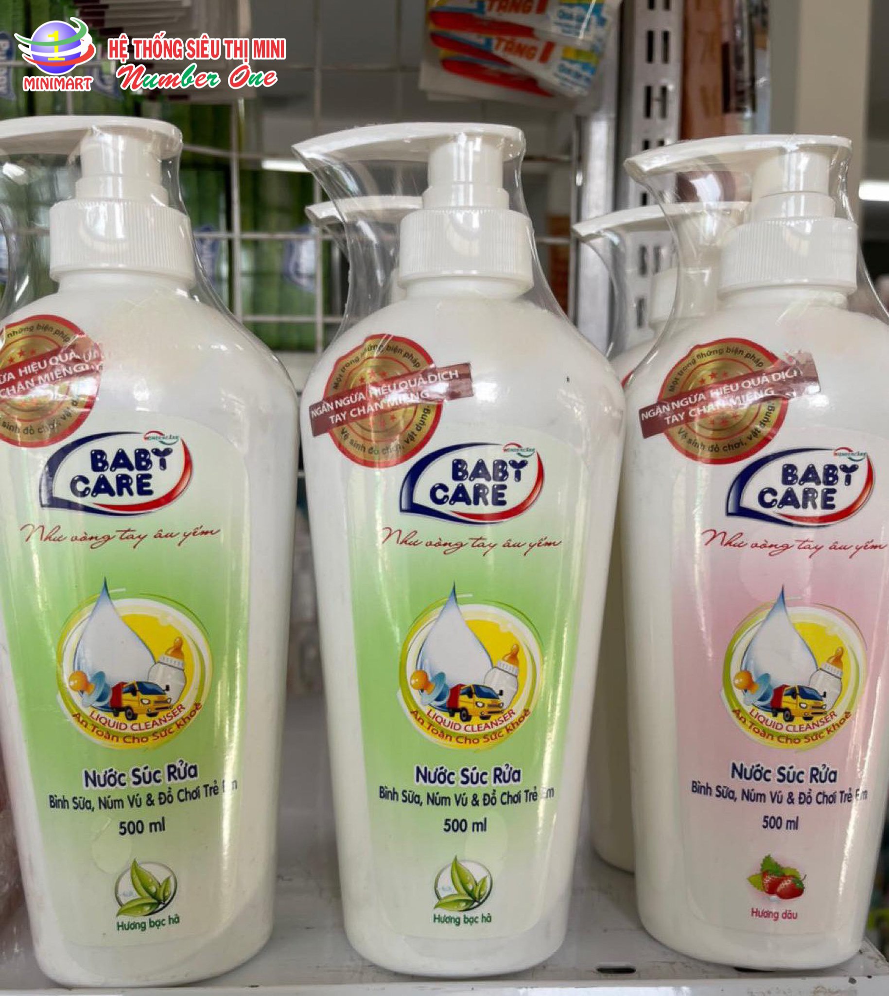 NƯỚC SÚC RỬA BÌNH SỮA BABY CARE - AN TOÀN CHO SỰ PHÁT TRIỂN CỦA BÉ
