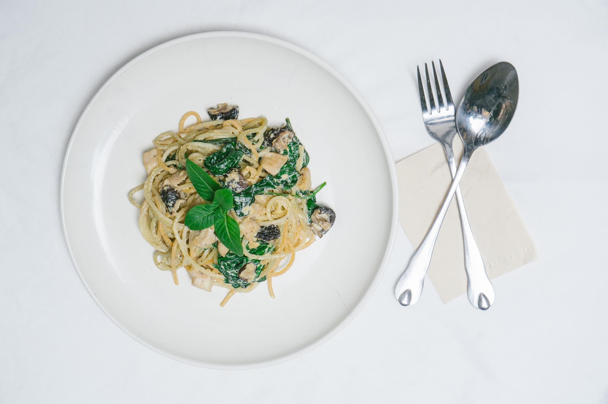 Creamy Mushroom Spaghetty