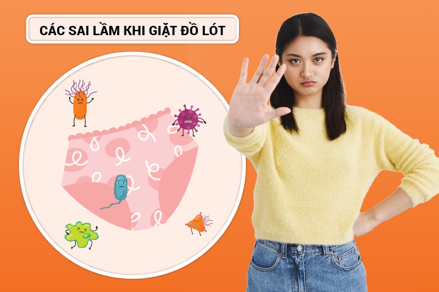 Các sai lầm khi giặt đồ lót có thể dẫn tới mầm bệnh