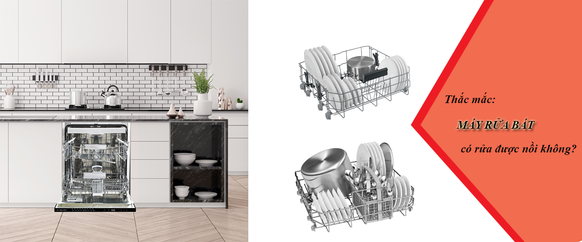 Thắc mắc: Máy rửa bát có rửa được nồi không?