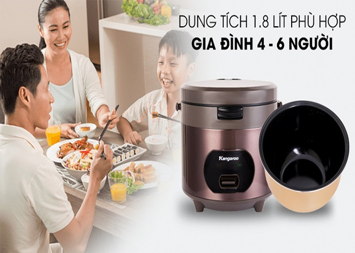 Dung tích nồi phù hợp
