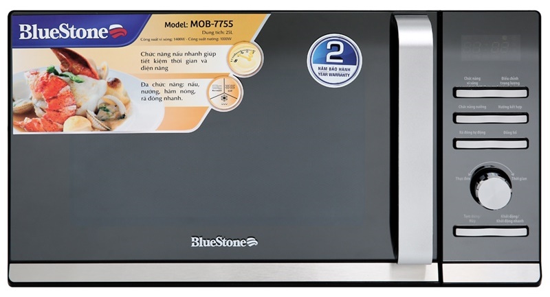 Lò vi sóng Điện tử 25L có nướng Bluestone MOB-7755