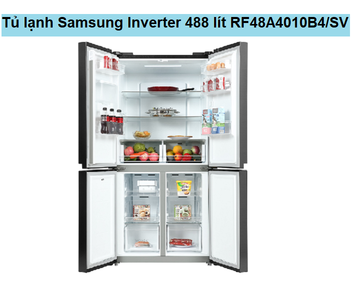 Tủ lạnh Samsung Inverter 488 lít RF48A4010B4/SV