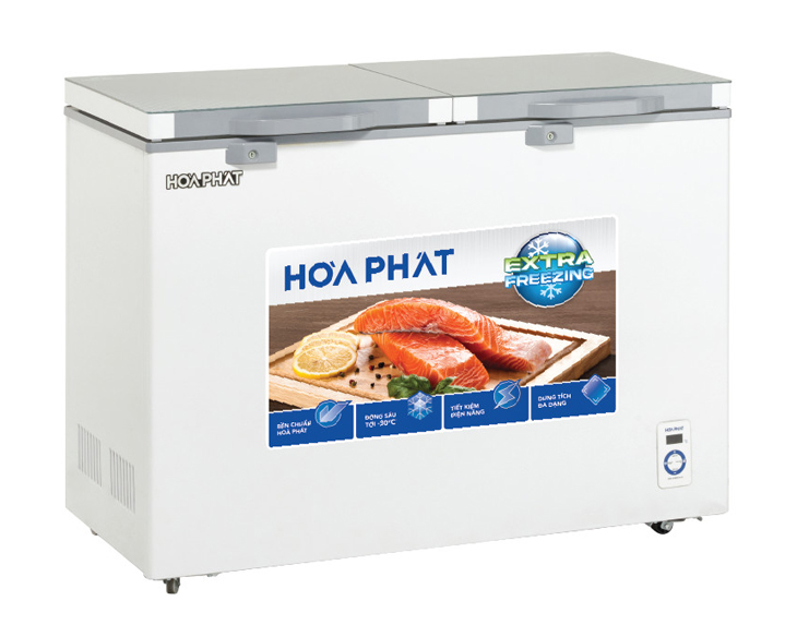 Tủ đông Hòa Phát HPF AD6352.T1 - 2 cánh 1 ngăn đông , cánh kính cường lực