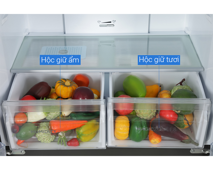 Tủ lạnh Aqua Inverter 469 lít AQR-M536XA(GB)