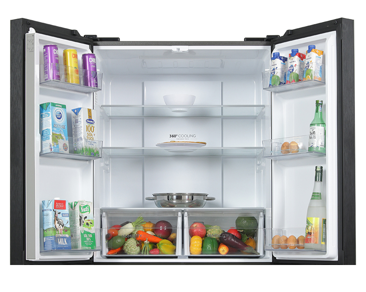 Tủ lạnh Aqua Inverter 469 lít AQR-M536XA(GB)