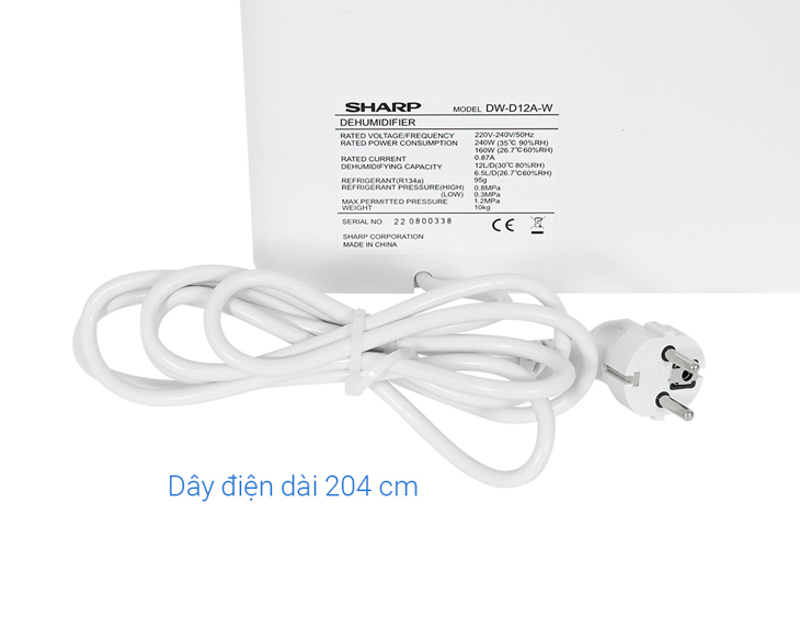 Máy hút ẩm Sharp DW-D12A-W (25m2)