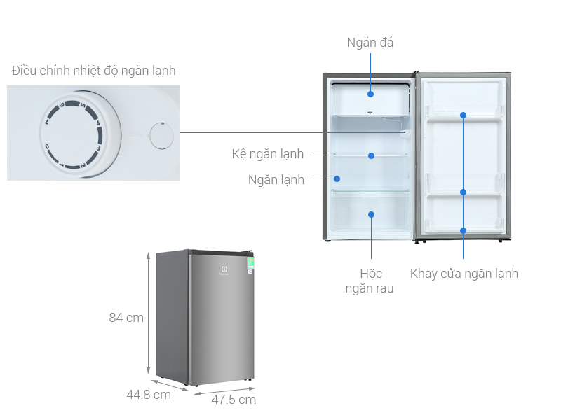 Tủ lạnh Electrolux 94 lít EUM0930AD-VN