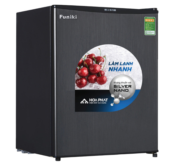 Tủ Lạnh Funiki 70 Lít FR-71DSU , có ngăn đá mini , có đóng tuyết MÀU GHI ĐEN