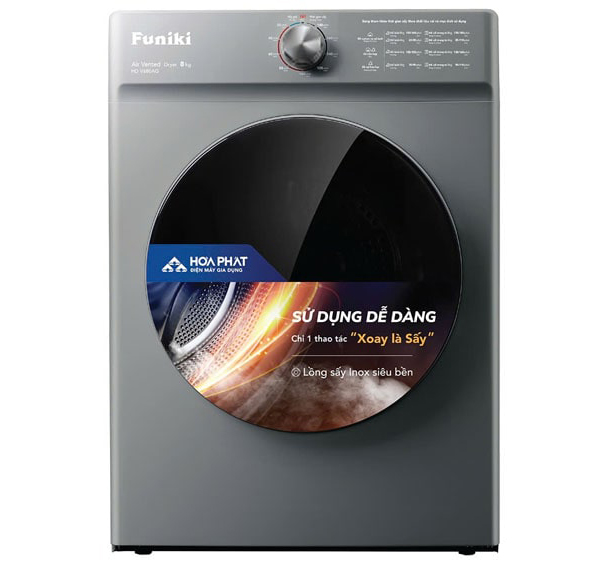 Máy sấy thông hơi Funiki HD V680AG 8kg