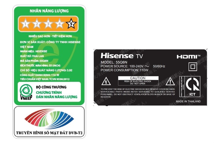 Google Tivi QLED Hisense 4K 55 inch 55Q6N