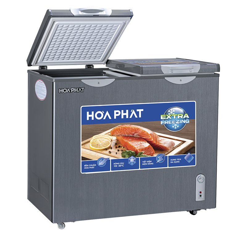 Tủ đông Hòa Phát 205 lít HPF BD6205G , 2 cánh 1 ngăn đông 1 ngăn mát