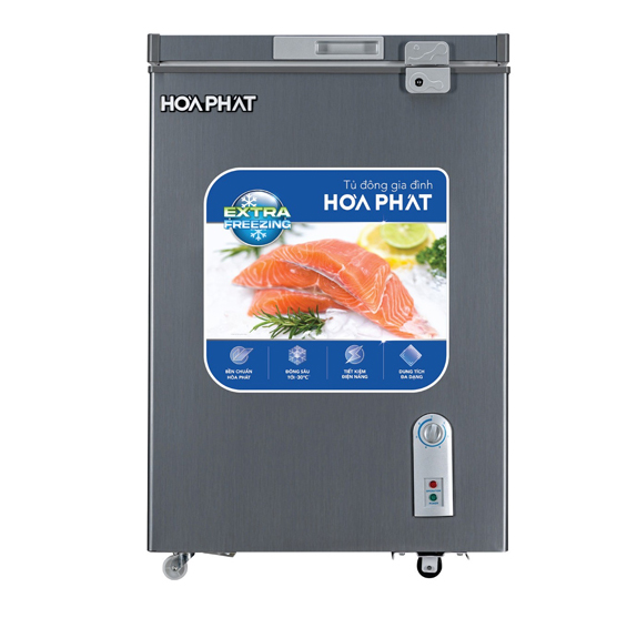 Tủ Đông Mini Hòa Phát 107 lít HPF AD6107G , dàn đồng