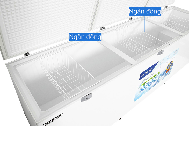 Tủ đông Hòa Phát HPF AD61190 dàn đồng 3 cánh 1190L -30oC