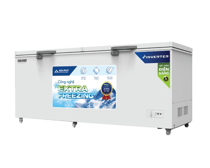 Tủ đông Hòa Phát HPF AD8544 544L Inverter dàn đồng -30oC