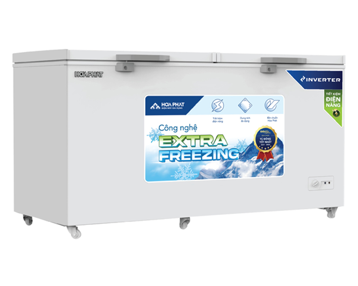 Tủ đông Hòa Phát HPF AD8544 544L Inverter dàn đồng -30oC