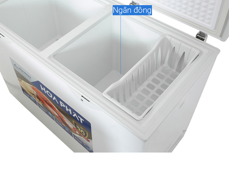Tủ đông Hòa Phát HPF BD6271, 271l dàn đồng -1 ngăn đông 1 ngăn mát