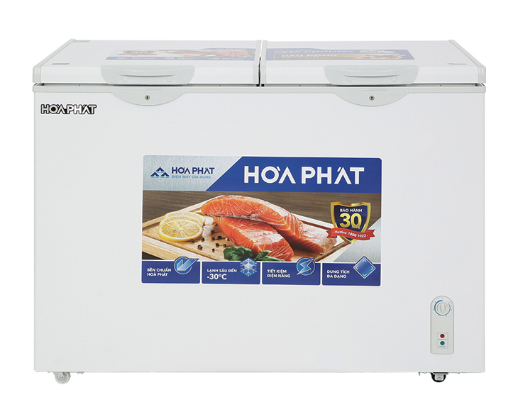 Tủ đông Hòa Phát HPF BD6271, 271l dàn đồng -1 ngăn đông 1 ngăn mát