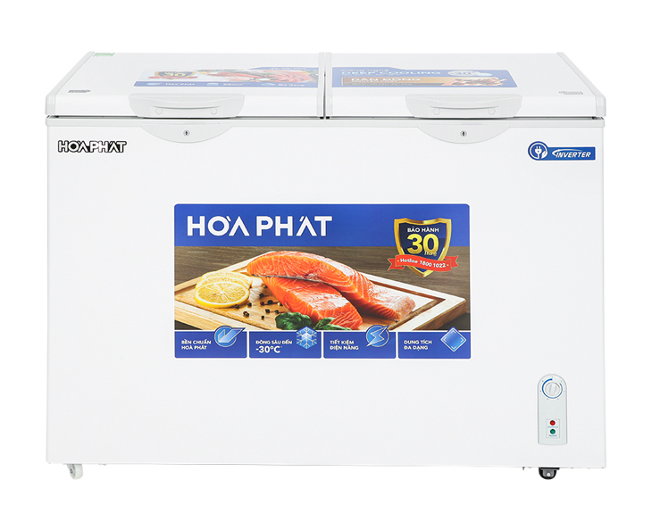Tủ đông Hòa Phát Inverter 2 ngăn 2 chế độ HPF BD8271 , 1 ngăn đông 1 ngăn mát