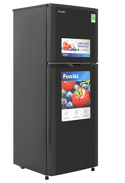 Tủ lạnh Funiki 209 lít HR T6209TDG , không đóng tuyết MẪU MỚI MÀU GHI ĐEN