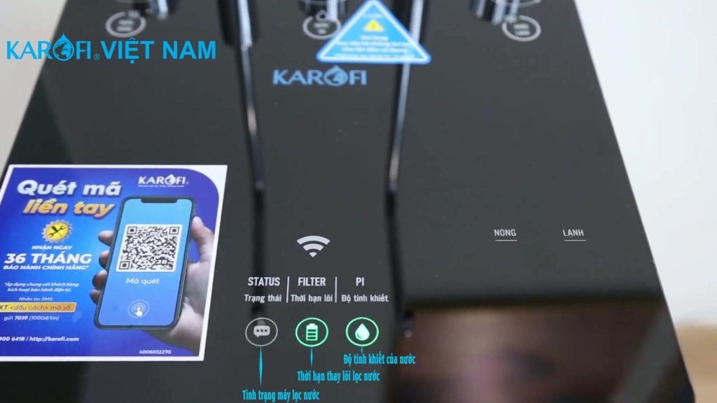 Máy lọc nước tích hợp nóng lạnh Karofi KAD-D52