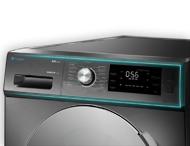 Máy giặt cửa ngang Casper Inverter 10.5 kg WF-105I150BGB