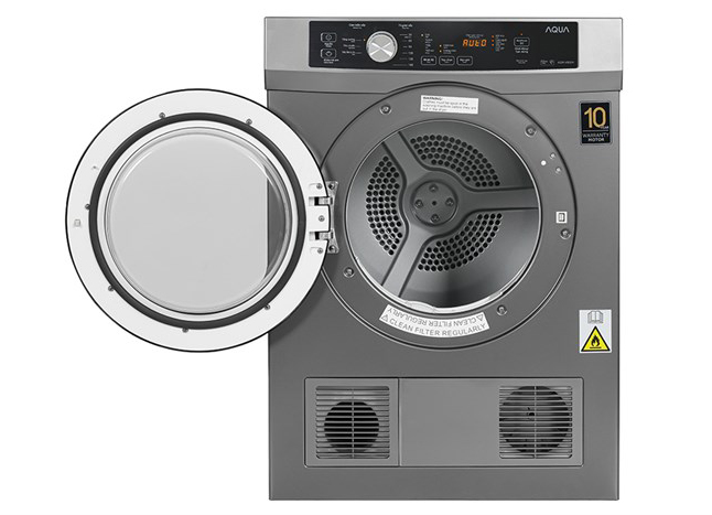 Máy sấy thông hơi Aqua 8 kg AQH-V800H SS