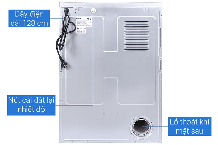 Máy sấy thông hơi Galanz 7 Kg DV-70T5C(S)
