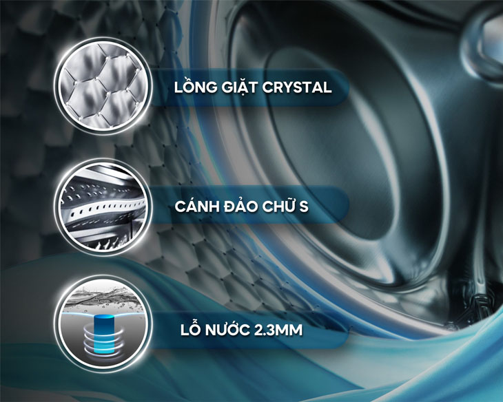 Máy giặt Casper Inverter 10.5 kg WF-105VG5 -Mới 2024