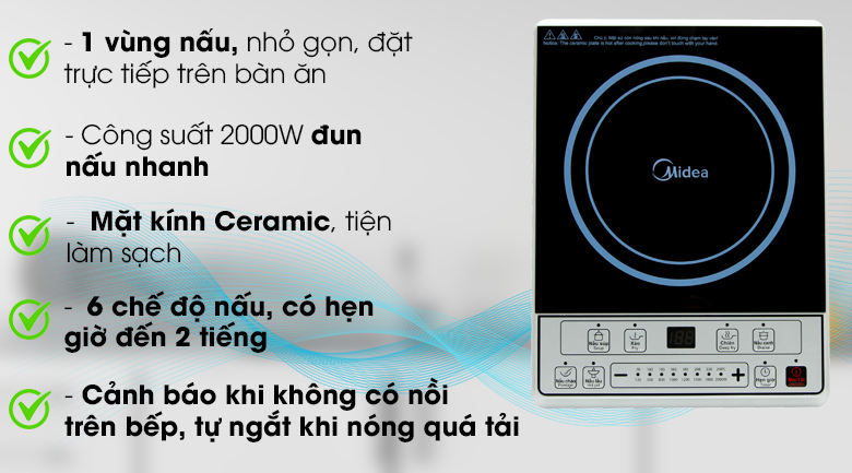 Bếp từ Midea MI-B2015DE