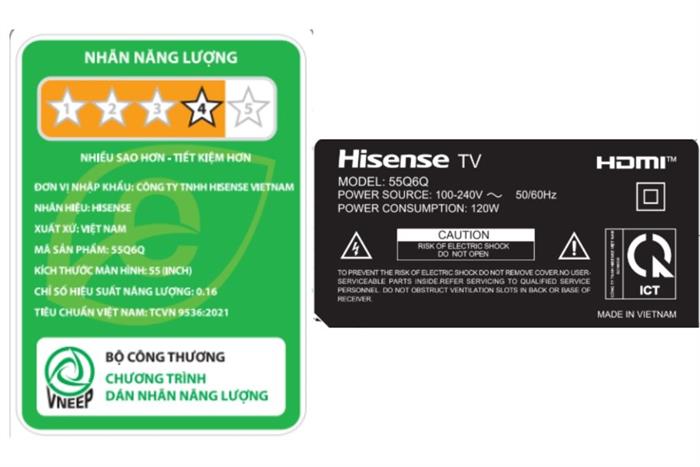 Smart Tivi QLED Hisense 4K 55 inch 55Q6Q