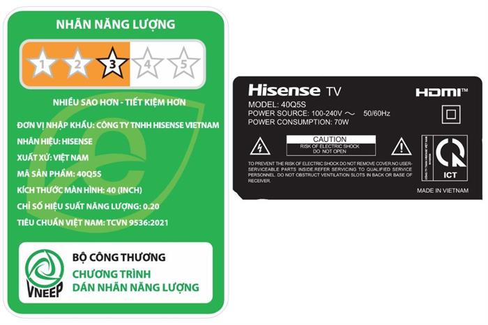 Smart Tivi QLED Hisense FHD 40 inch 40Q5S