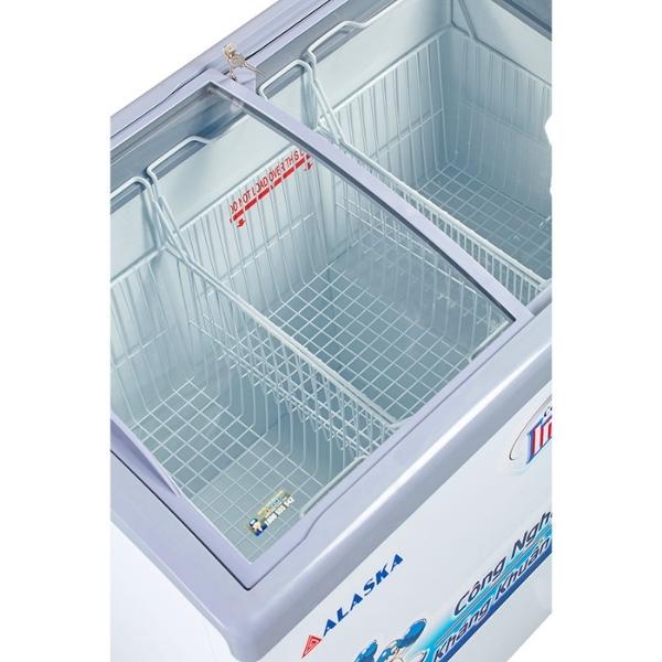 Tủ kem Alaska KC-210 mặt kính cong