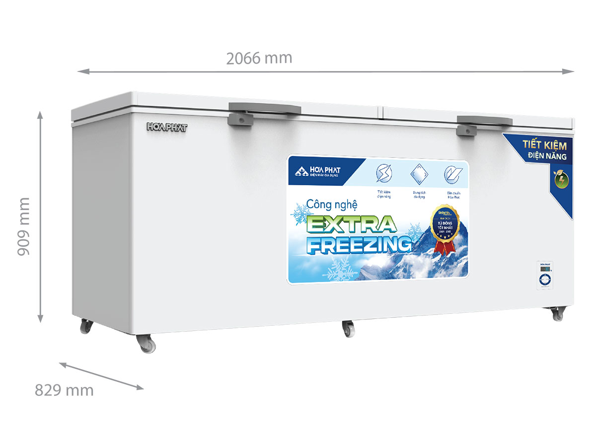 Tủ đông Hòa Phát HPF AD6783.1 783L dàn đồng -30oC , điều khiển Smart remote