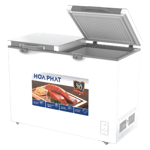 Tủ đông Hòa Phát HPF BD6245.T1 245 lít , 2 cánh 1 ngăn đông 1 ngăn mát , cánh kính cường lực, không kính lùa