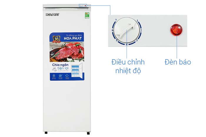 Tủ đông đứng Hòa Phát HPF UAH6208 208 lít 7 ngăn