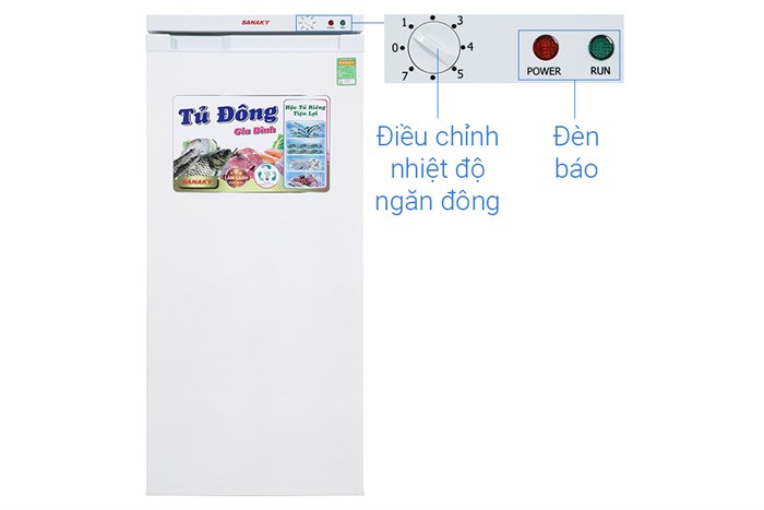 Tủ đông Sanaky 150 lít TD.VH180VD