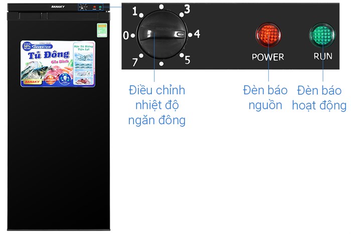 Tủ đông Sanaky Inverter 150 lít TD.VH180VD3