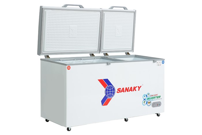 Tủ đông Sanaky Inverter 485 lít VH-6699W3 , 2 cửa , 1 ngăn đông, 1 ngăn mát