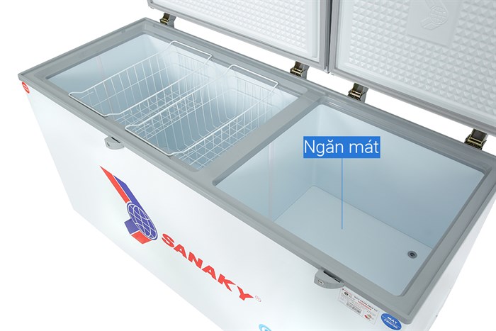 Tủ đông Sanaky Inverter 485 lít VH-6699W3 , 2 cửa , 1 ngăn đông, 1 ngăn mát