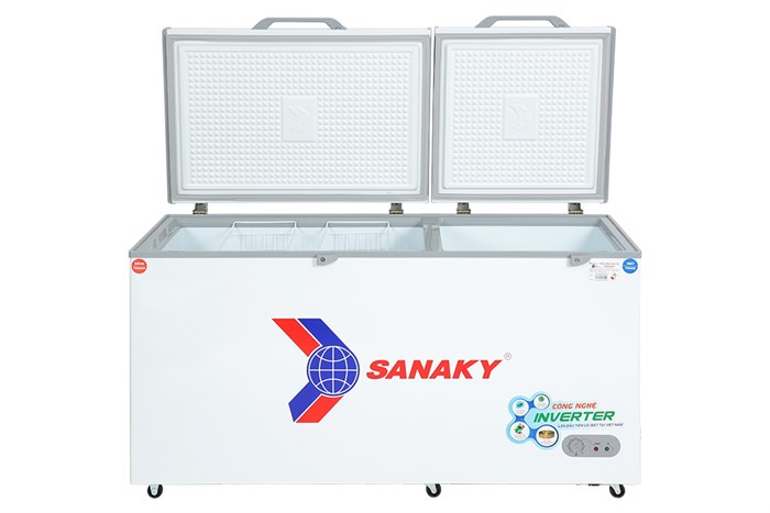 Tủ đông Sanaky Inverter 485 lít VH-6699W3 , 2 cửa , 1 ngăn đông, 1 ngăn mát