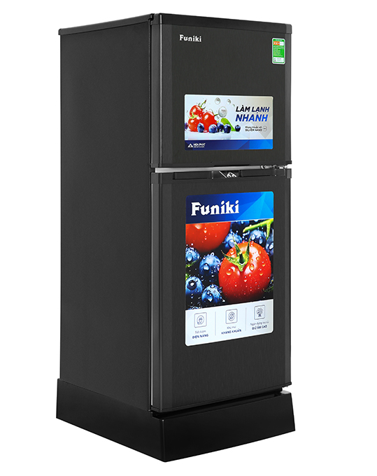 Tủ lạnh Funiki 120 lít HR T6120TDG , không đóng tuyết MẪU MỚI MÀU ĐEN
