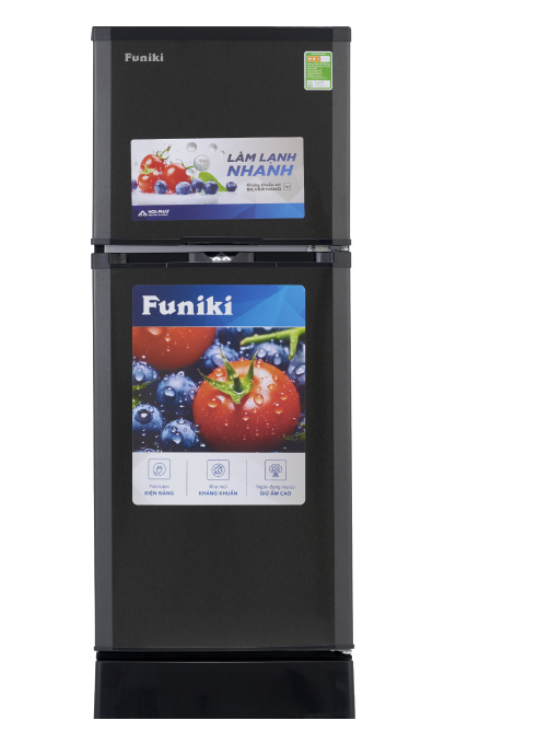 Tủ lạnh Funiki 126 lít HR T6126TDG , không đóng tuyết MẪU MỚI MÀU GHI ĐEN